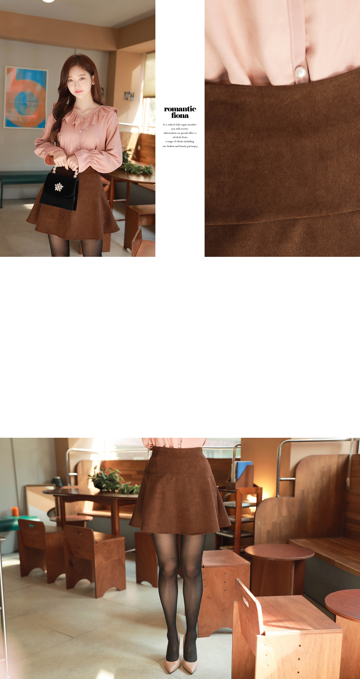 [큐티컷플레어*pants/m9139날씬한 배와 잘록한 허리~ 페미닌한 몸매안감 팬츠로 디자인되어 편한매일 입고 싶은 큐롯팬츠!!] 피오나